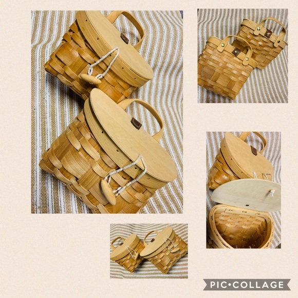 Other - •Wooden Mini Fish Baskets•